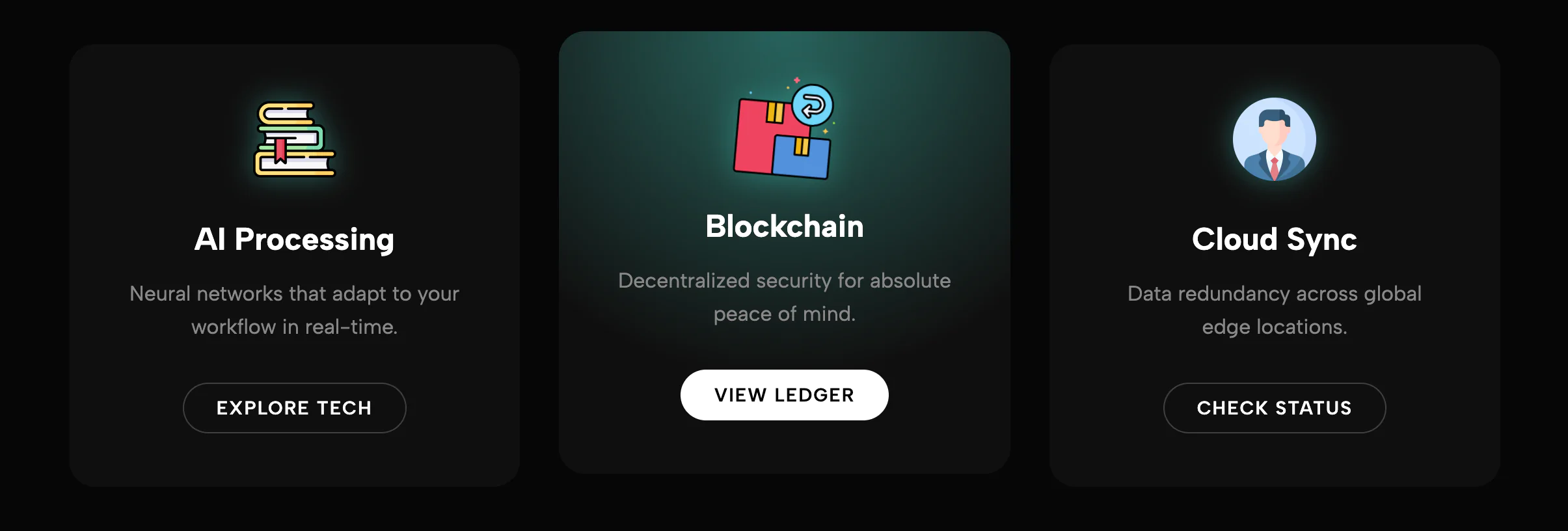 Holographic Icon Grid