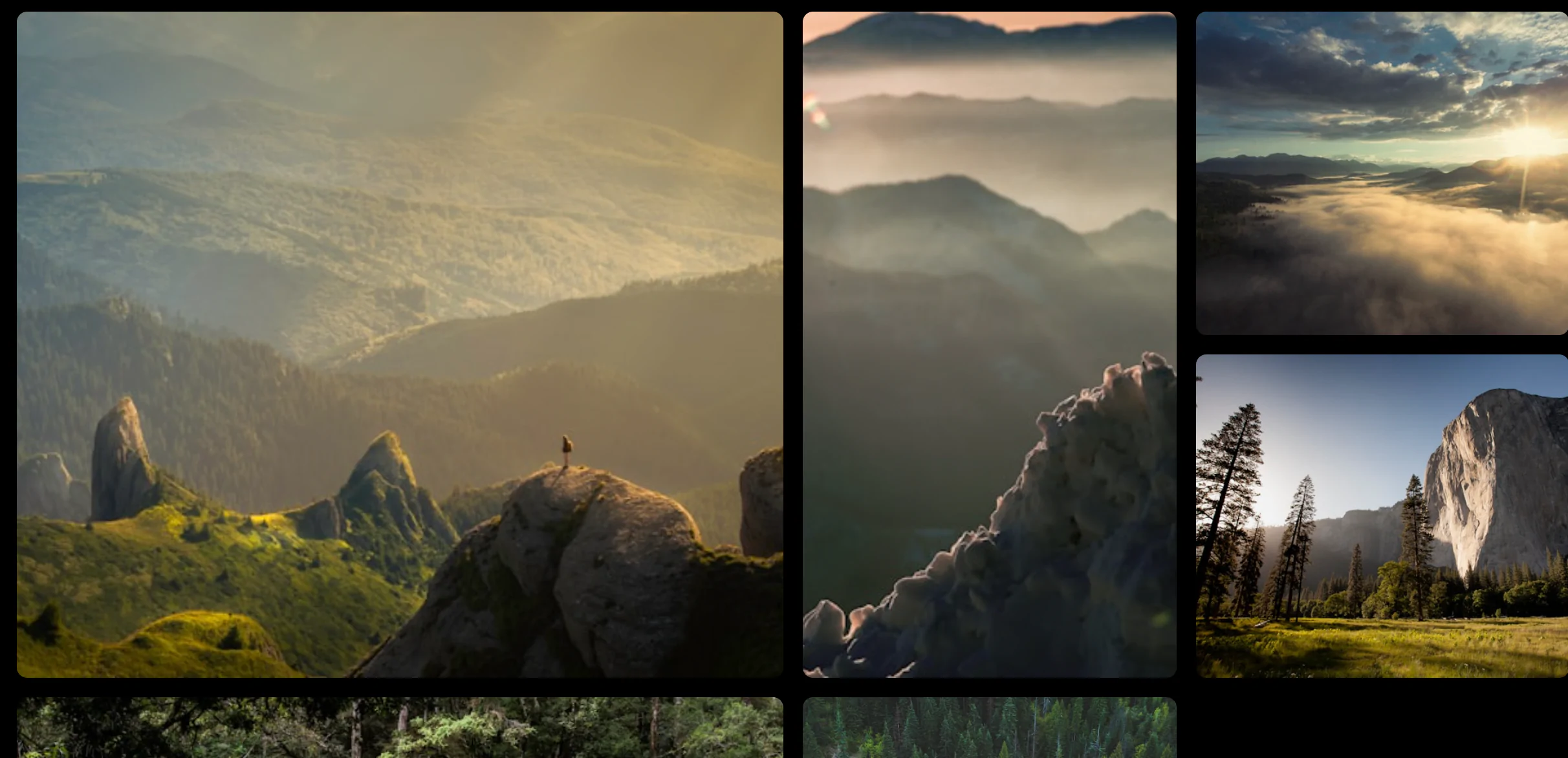 Bento Focus Gallery - Asymmetric Grid
