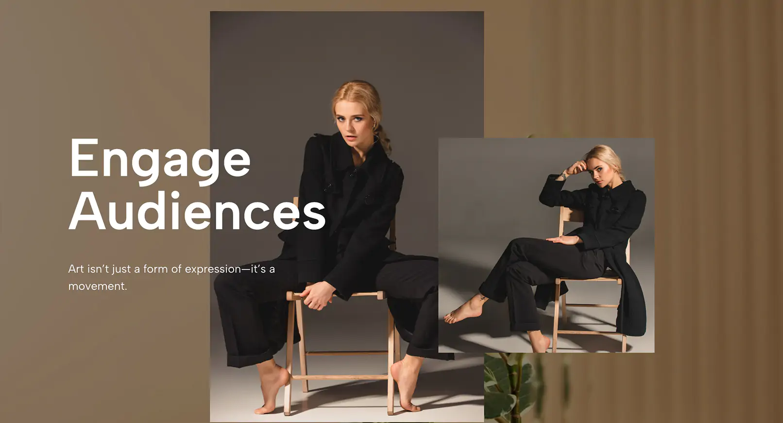 Engaging Split-Image Hero Section for Elementor